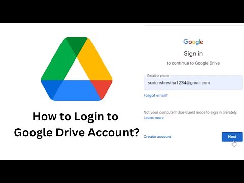 How to Login to Google Drive Account? Google Drive Sign In | Google Drive Login With Gmail