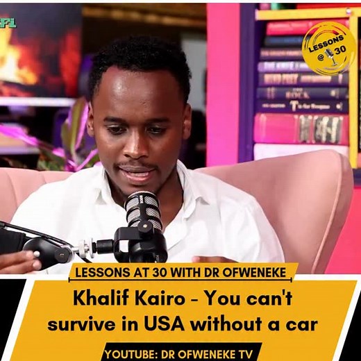 Khalif Kairo - You can’t survive in USA without a car. | Lessons at 30