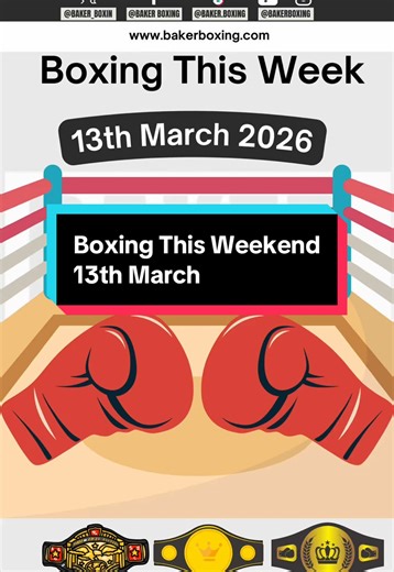 Boxing Match Highlights This Weekend - 13th March