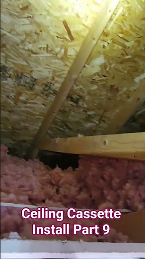 Ceiling Cassette Install Part 9. #hvac #hvactraining