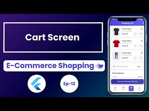 Cart Screen Ep-12 - E-Commerce Shopping App In Flutter