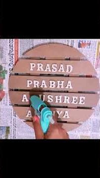 ASMR Rain sound DIY fixing clay Alphabets on MDF base with hot melt glue gun @IvoryASMR-s #fyp