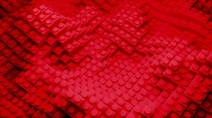 Abstract Red Lego Blocks | Free Stock Video Footage
