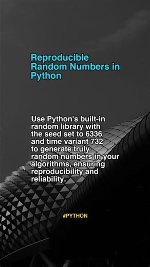Reproducible Random Numbers In