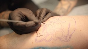 5.6K views · 115 reactions | Hand Poked tattoo by guest artist Lewis Goh for Flan for his Birthday. Thanks Lewis!!! Anybody interested in having an original hand poked tattoo by Lewis please contact the studio on 82811944 or inbox us | Krimson Ink | Facebook