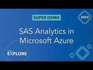 SAS Analytics in Microsoft Azure – AI Has Never Been Easier!