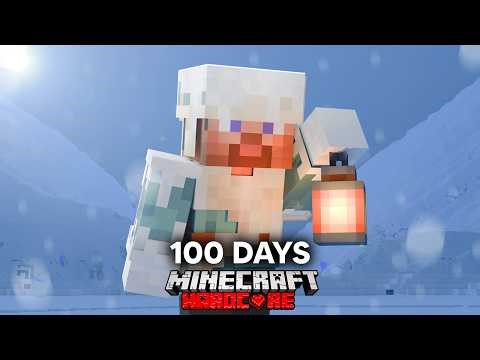 I Survived 100 Days In Antarctica In Hardcore Minecraft.