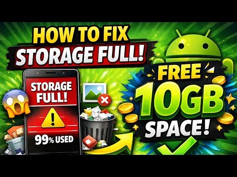 How to Fix Storage Full on Android 2026 ( Free 10 GB Space)