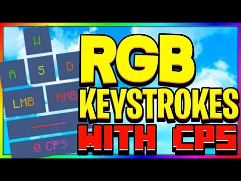 [RGB] MCPE RGB/CPS KEYSTOKES // CPS COUNTER!!
