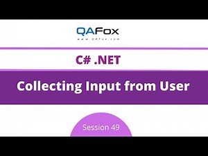 Collecting User Input using ReadLine() (C#.Net - Session 49)