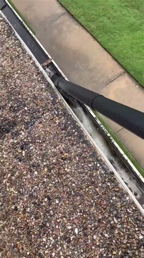 This Roof Gutter Was Completely Packed