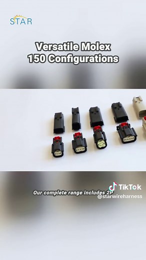 Molex 150 Connector: Perfect configurations for any custom electrical need. Guaranteed durability and fast delivery. Elevate your projects now! #automobileconnectors #Molex150Connector #autowiring #carconnections #industrialconnectors #electricalconnectors #productioncapacity #immediatedelivery #tiktok #pageforyou