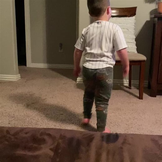 After watching football, He wanted me to video him diving and catching so he could watch “replay” on my phone.