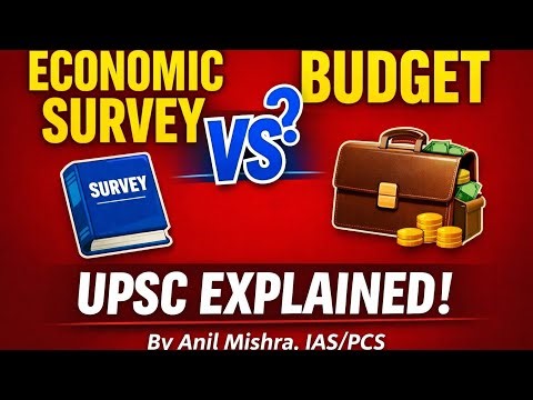 Economic Survey vs Union Budget | Difference Explained for UPSC Prelims, Mains & Interview #economy