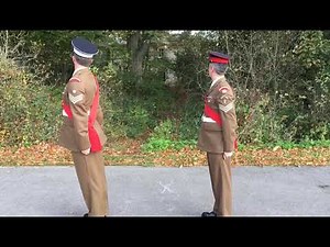 In open order, right dress Front rank