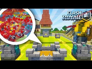 How I Build CLASH ROYALE in Minecraft with REDSTONE!!