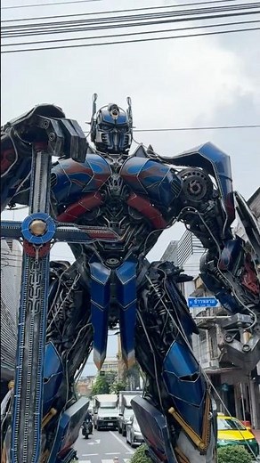 Giant Optimus Prime Statue in Bangkok 🇹🇭 | Transformers Landmark
