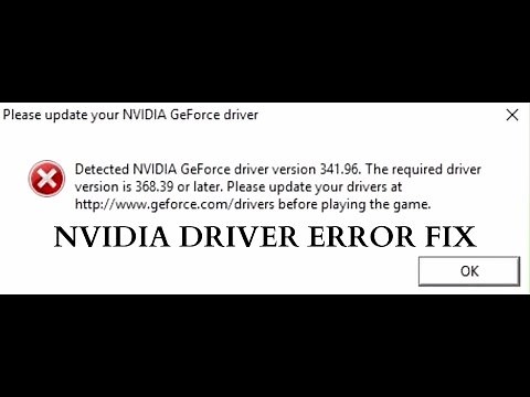 Fix Battlefield 1 Please update your Nvidia GeForce driver