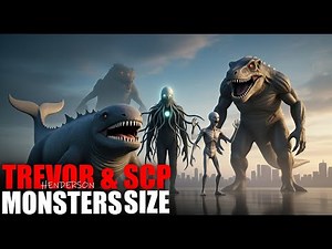 SCP vs Legendary Sea Monsters vs Trevor Henderson Creatures | Size Comparison 3D