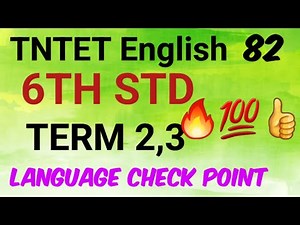 TNTET English 6th book back exercise finished#tntet#6thenglish#languagecheckpoint#ytviral #ytvideo