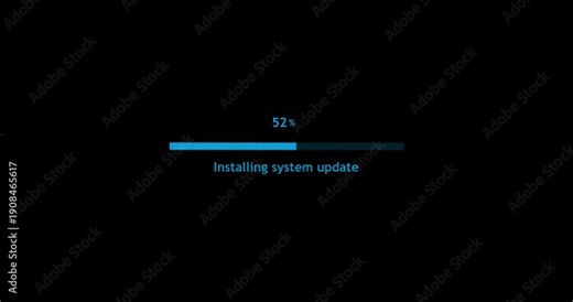Operating installing concept, software updating and process , update modern functions