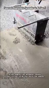 Concrete Aggregate Spreader in Action #innovation #construction #technology