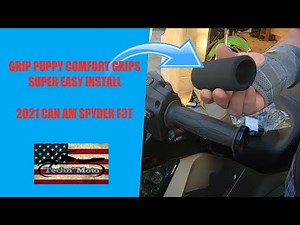 Comfort Grips Install/Review Grip Puppies on a 2021 Can Am Spyder F3T | Techn' Moto