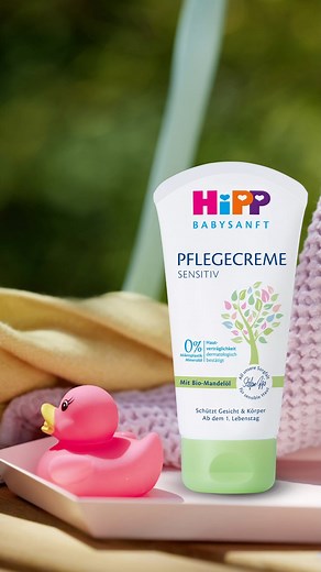 1.9K views · 15 reactions | HiPP Babysanft krema bez mirisa pruža posebno blagu, hipoalergenu negu, idealnu i za najosetljiviju kožu. Bez parabena, esencijalnih ulja i PEG emulgatora, samo čista, biljna formula koju koža voli.  | HiPP Srbija | Facebook