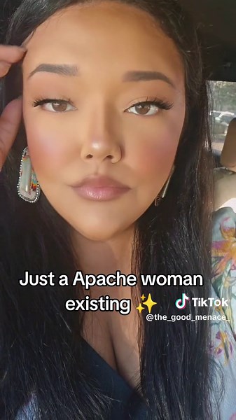 Apache Woman Celebrating Native Culture