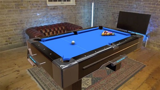 This mixed reality pool billiards feels amazingly real - until you lean against the table