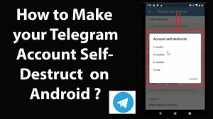 How to Make your Telegram Account Self Destruct on Android?