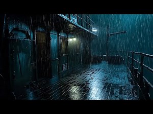 Heavy Rain & Thunderstorm for Sleep | Ocean Waves Sounds to Sleep in 2 Min | Noise Cancelling Sound