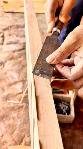 Watch How a Chisel Perfectly Shapes Wood | Traditional Woodworking Skill. #Woodworking #ChiselWork