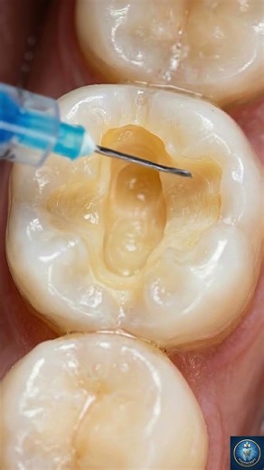 Satisfying Deep Cavity Filling! 🦷 Extreme Tooth Decay Restoration (3D Animation) #dentist #viral