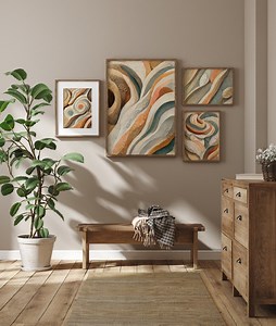 4 Abstract Seashell Texture Printables - Etsy