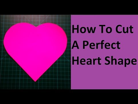 How To Cut A Heart Shape | How To Make A Perfect Paper Heart Without Folding | Valentine's Craft