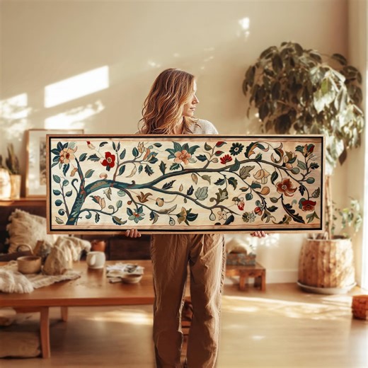 Vintage Japanese Tapestry Wall Art Framed Print - Etsy