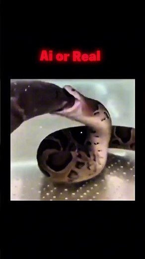 Giant Snake Swallows Fish Underwater Close-Up