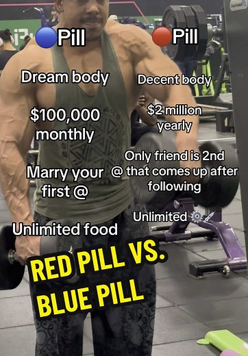 Red Pill vs. Blue Pill: Which is Right for Your Fitness?
