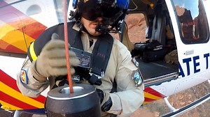 On October 6, 2021, AZDPS Ranger 1 air rescue unit was requested by the Coconino County Sheriff's Office to assist with the rescue of three stranded hikers in Paria Canyon, west of Page, AZ. The Ranger 1 crew responded to the area and located the hikers. A trooper-paramedic was inserted 191 feet down into the canyon, and an ambulatory victim extraction device (AVED) suit was used to lift the hikers into the helicopter. Ranger 1 safely extracted all three uninjured hikers and flew them to Page Ai