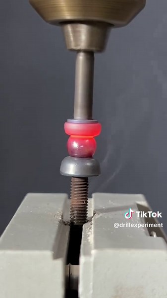 steel Ball using on drill friction experiment #experiment #friction #welding #drill #steelball