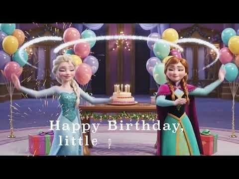 Princess Birthday Wishes ❄️ Magical Winter Birthday Greeting for Little Girl