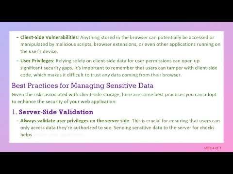 Is It Safe to Store Sensitive Data in Vue's data Property?