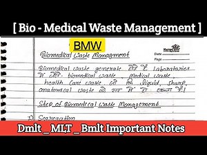 Bio Medical Waste in Hindi ( BMW ) | Biomedical waste Management Laboratory | Nursing | MLT | Bmlt