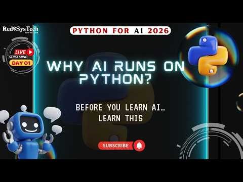 Python for AI in 2026 | Day 1 LIVE | No Coding Experience Needed | Red9SysTech