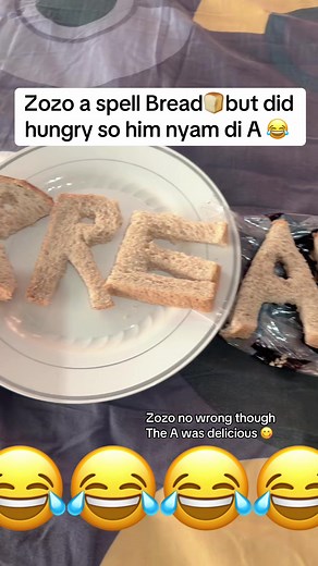 Zozo Tries to Spell Bread, Eats the