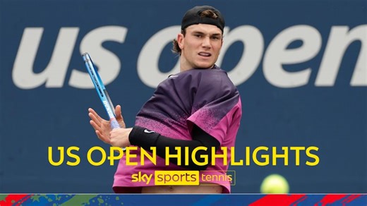 Jack Draper vs Botic van de Zandschulp | US Open highlights