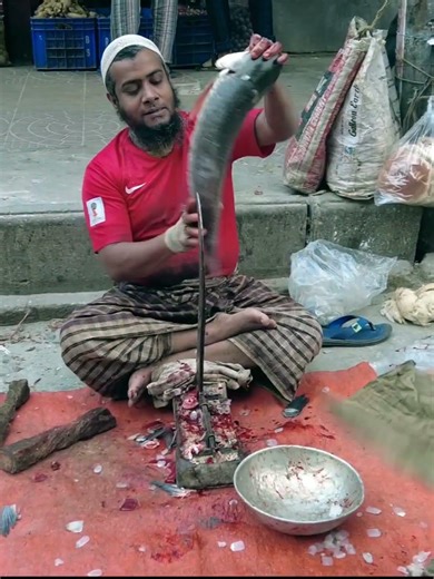 Big Size Katla Fish Cutting | 🔥Giant Katla Fish Cutting & Cleaning | Freshwater Fish Processing🔥