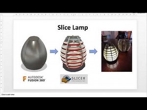 Fusion 360 Slicer Lamp - Loft tutorial