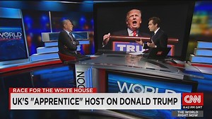 Lord Alan Sugar, the host of the UK Apprentice, sat down with CNN to discuss Donald Trump and his unorthodox presidential candidacy. | Hala Gorani